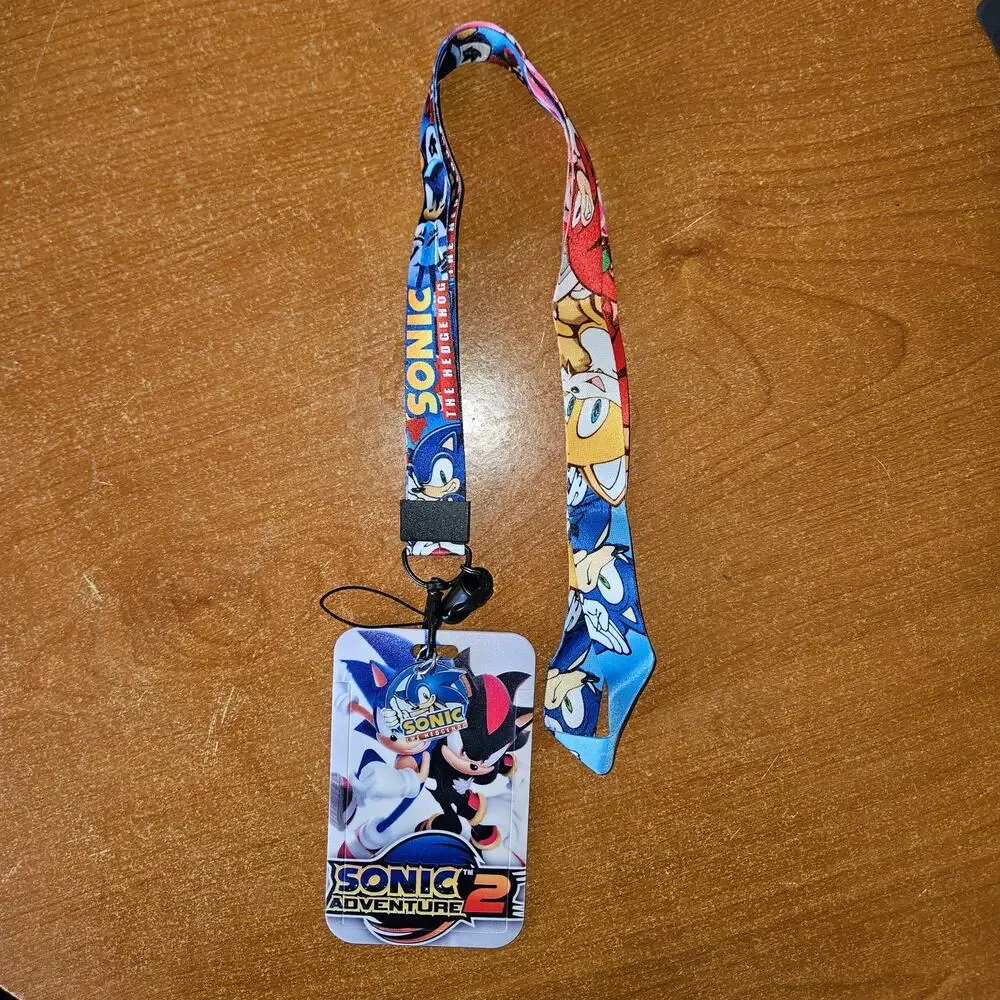 Sonic Adventure 2 Lanyard with Badge Holder & Sonic Charm